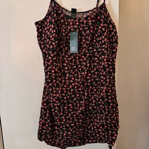 Wild Fable black and floral mini dress